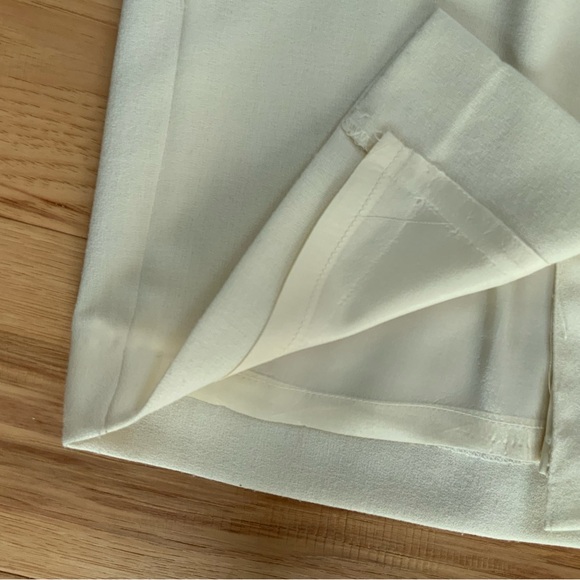 Vintage Academia Wool Blend Pencil Skirt in Cream - Picture 3 of 7